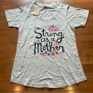 NATURAL LIFE Gray 'Strong as a Mother' Tee